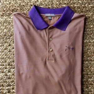Peter Millar Mens Coral Golf Shirt - XXL